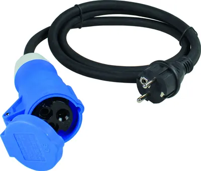Produktbild von as-Schwabe Camping CEE-Adapterleitung 230V 16A Schukostecker & CEE-Kupplung IP44