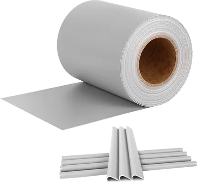 Obrázok produktu pre JOIEYOU zástena na súkromie PVC zástena na plot 65m x 19cm fólia na plot, s klipmi Nepriehľadná fólia na plot proti UV žiareniu, pre dvojitý plot z plotov (svetlo šedá)