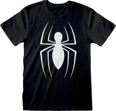 Produktbild von Spider-Man - T-Shirt für Herren/Damen Uni, Logo CD834 (XL) (Schwarz)