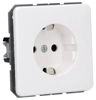 Produktbild von Jung CD1520KIWW SCHUKO Steckdose mit Berührungsschutz Alpinweiß Serie CD