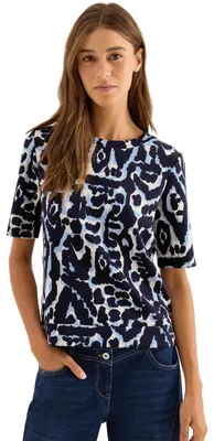 Produktbild von Cecil Damen Cupro Touch Print-Shirt