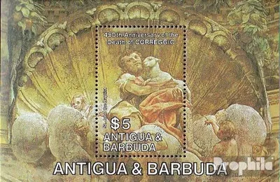 Produktbild von Briefmarken Antigua und Barbuda 1984 Mi Block83 (kompl.Ausg.) postfrisch Todestag von Correggio