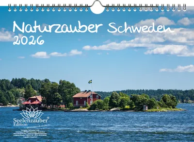 Produktbild von Naturzauber Schweden DIN A4 Kalender für 2026 Natur Reise Land Urlaub - Seelenzauber