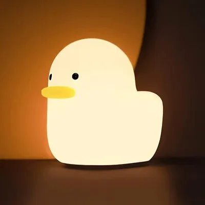 Produktbild von Nachtlicht,Kindernachtlicht,Silikon Led Enten  Kinder Dimmbar, mit Touch Sensor, Timer, USB Aufladbar, für Kinderzimmer