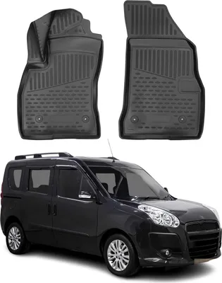 Image de 2015-2021 Tapis de sol Fiat Doblo Maxi TPE noir 2 pcs