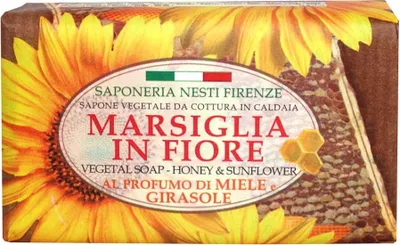 Produktbild von Nesti Dante Seife Marsiglia in Fiore Honey & Sunflower 125 g