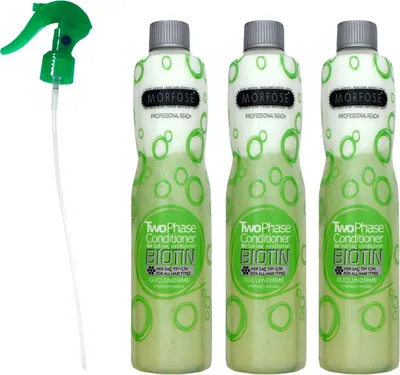 Produktbild von Morfose Reach Two Phase Biotin 3 x 400 ml Conditioner für alle Haartypen Set