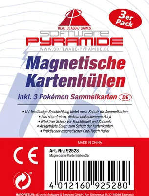 Produktbild von Software Pyramide Pokemon Kartenhüllen - 3er Set