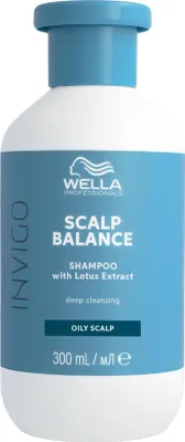 Produktbild von Wella Professionals Invigo Scalp Balance Deep Cleansing Shampoo Tiefenreinigungsshampoo für fettiges Haar 300 ml
