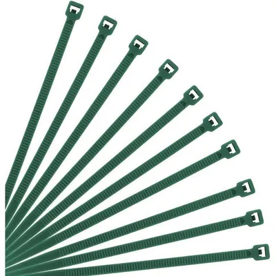 Immagine prodotto di Fascette stringicavo, 500 pezzi, resistenza alla trazione di 18 kg, auto-serranti, in nylon, lunghezza 30,5 cm, colore verde scuro