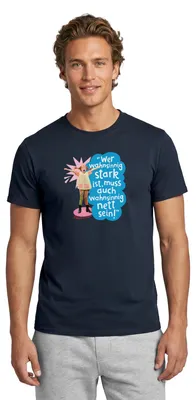 Produktbild von Spreadshirt Pippi Langstrumpf Mit Spruch Männer T-Shirt, 4XL, Navy