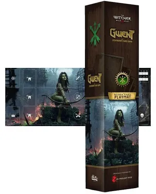 Imagen del producto de Alfombrilla de juego MNKY Entertainment, diseño Gwent Scoia'tael, 290x730 mm, accesorios para cartas