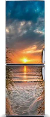 Produktbild von Tulup Kühlschrankdekoration - Magnetmatte - 60 cm x 180 cm - Magnet auf dem Kühlschrank - Sonnenuntergang Meer