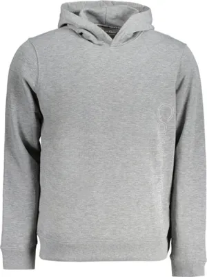 Produktbild von Graues Herren-Sweatshirt mit Kapuze aus recyceltem Polyester