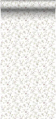 Obrázok produktu pre Sanders & Sanders Tapety kvety zelená,fialová a biela - 640406 - 53 cm x 10 m