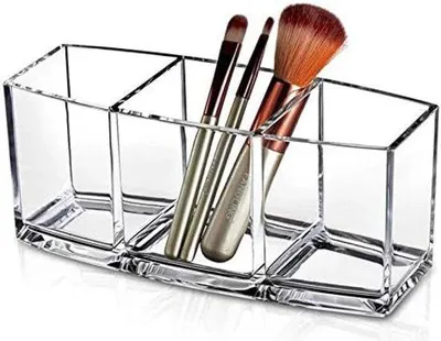 Productafbeelding van Make-up opbergkast voor de make-uptafel, transparante plastic organizers voor cosmetica, oogpotlood, lippenstift en meer, heldere make-up organizers voor de make-uptafel