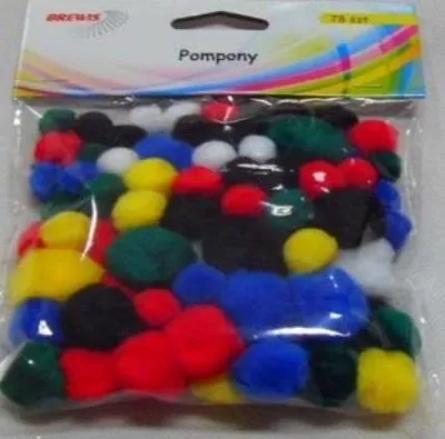 Produktbild von Pompoms 78 Stück (Schul- und Schrein, Kreativartikel)