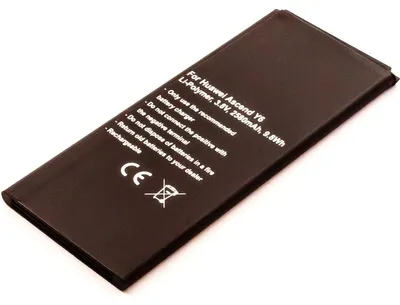 Produktbild von Akku für Huawei Y6 Li-Pol 3,8 Volt 2580 mAh schwarz.