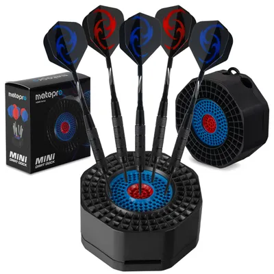 Produktbild von Dartständer Sisal Dartpfeile Halter Matepro Mini Dart Dock, selbstheilend, für Steel- & Softdarts, 11 cm, Aufbewahrung für elektronische & Sisal-Darts