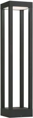 Produktbild von LED Pollerleuchte IP54 Schwarz Hof Garten 3000 K 820 lm Aluminium Modern Stehlampe außen