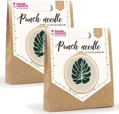 Produktbild von 2 Boxen für Stanznadeln - Tropenblatt Ø 20 cm