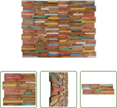 Zdjęcie produktu dla Panele ścienne Living Store 10 szt. 1,03 m² lite drewno tekowe