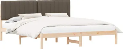 Obrázok produktu pre vidaXL Rám postele s čalúneným čelom Taupe 180 x 200 cm