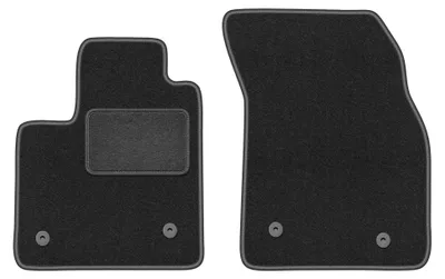 Image de Tapis avant en moquette pour Ford Focus MK4 depuis 2018 (à hayon/berline/break) – 2 pièces, gris graphite, sur mesure – Wielganizator LUX