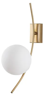 Image de Applique murale Lampe en métal doré 15 x 25 x 44 cm E27 40 W IP20