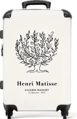 Produktbild von NoBoringSuitcases.com® Großer Koffer - Matisse - Baum - Kunst - Natur - Alte Meister - Kombinationsschloss TSA - Hartschalen Trolley 4 Rollen - 72 liter - Reisekoffer - 66 cmKoffer Mittelgroß 67x43x25 cm, 72L,