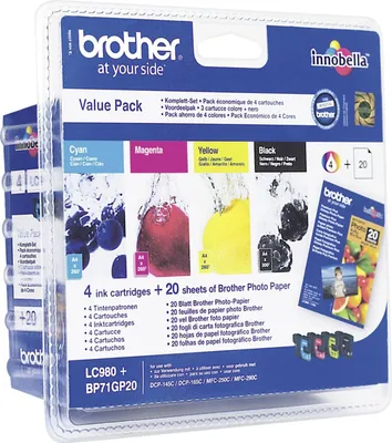 Produktbild von Brother LC-980 Value Pack BK/C/M/Y
