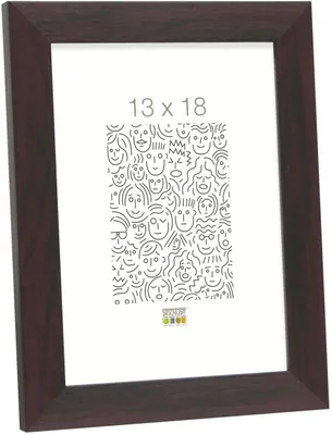 Immagine prodotto di Cornice in plastica Deknudt S41VH4 color mogano 10x15 cm