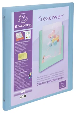 Obrázek produktu pro Kroužkový blok KC Pastell PP 4R 15 mm, černý