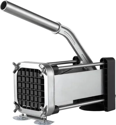 Produktbild von Edelstahl Pommes Schneider, Kartoffelschneider 1/2 Zoll, platzsparend & leicht zu reinigen, für Gemüse & Süßkartoffeln