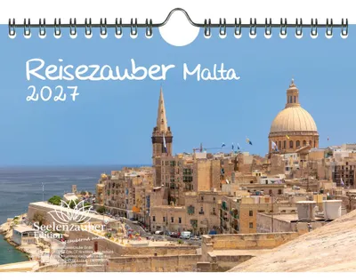 Produktbild von Reisezauber Malta DIN A5 Kalender für 2027 Mittelmeer Stadt und Land - Seelenzauber