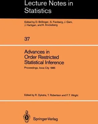 Immagine prodotto di Advances in Order Restricted Statistical Inference