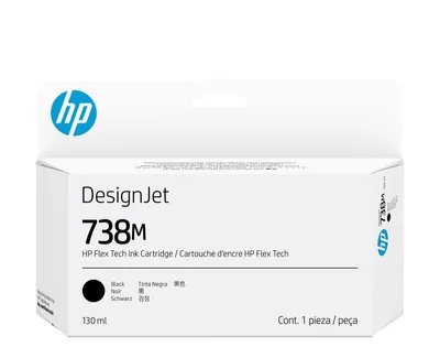Produktbild von A24VLA HP 738M DNJ Tinte black 130ml