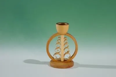 Produktbild von Kerzenhalter Ring mit Spanbaum  Höhe 6,5cm NEU