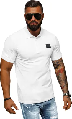 Produktbild von Męska koszulka polo biała OZONEE NB/MT3018Z XL