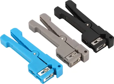 Zdjęcie produktu dla 3-częściowy zestaw narzędzi do zdejmowania izolacji z kabli koncentrycznych Zestaw narzędzi do zdejmowania izolacji z kabli światłowodowych do konserwacji