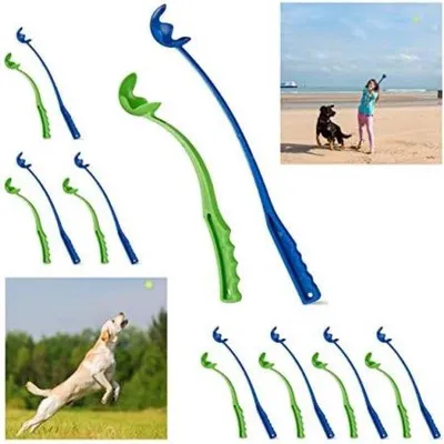 Produktbild von Famanu Ballenwerfer für Hunde - 49 x 6,5 x 4,5 cm - Blau/Grün