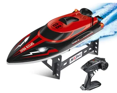 Image de 1001Jouets Bateau Télécommandé - 2,4Ghz - Rouge