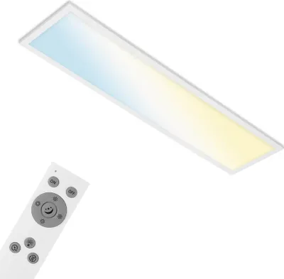 Obrázek produktu pro BRILONER PIATTO S LED panel, chytrý, dálkové ovládání, hlasové ovládání, stmívatelný, bílý, 100 x 25 x 6,6 cm