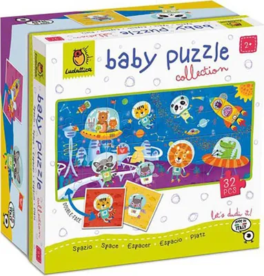 Produktbild von Ludattica Dudù Babykollektion Weltraumpuzzle Blau  Blau One Size