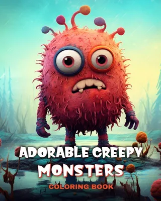 Produktbild von Adorable Creepy Monsters Coloring Book