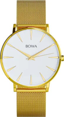 Produktbild von Damenuhr Bowa Praha Silber-Gold Mesh 38