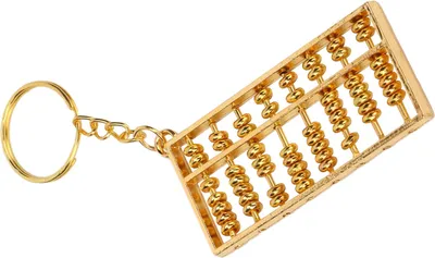 Zdjęcie produktu dla Uroczy, elegancki brelok z liczydłem – metalowy, przenośny brelok z liczydłem, zawieszka, ozdoba