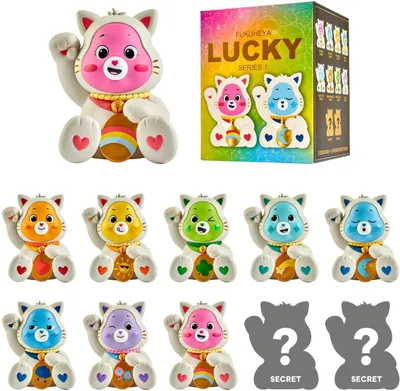 Produktbild von Die Glücksbärchis Figuren Fukuheya 8 cm Blind Box Display (8)