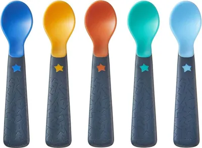 Produktbild von Tommee Tippee Easigrip Selbstfütterungslöffel der erste Esslöffel Set aus 5 Stck