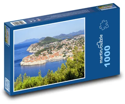 Zdjęcie produktu dla Puzzle 1000 Panorama Dubrownika w Chorwacji - martinpuzzle